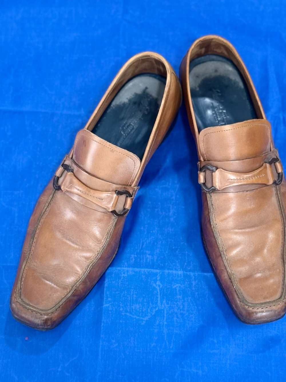 Salvatore Ferragamo Tan Leather Bit Loafers